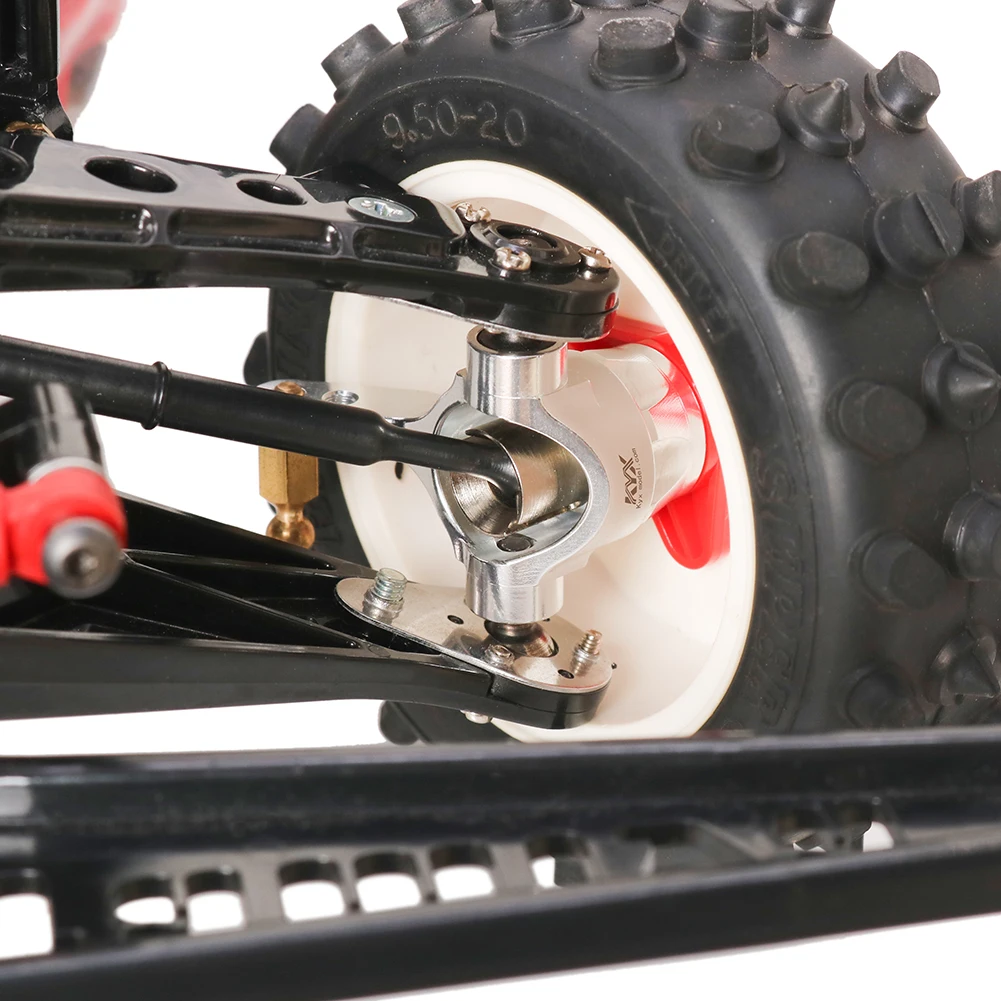 KYX سباق الألومنيوم مفاصل التوجيه الأمامي ترقيات أجزاء الملحقات ل 1/10 RC سيارة Tamiya Hotshot II The Bigwig #4