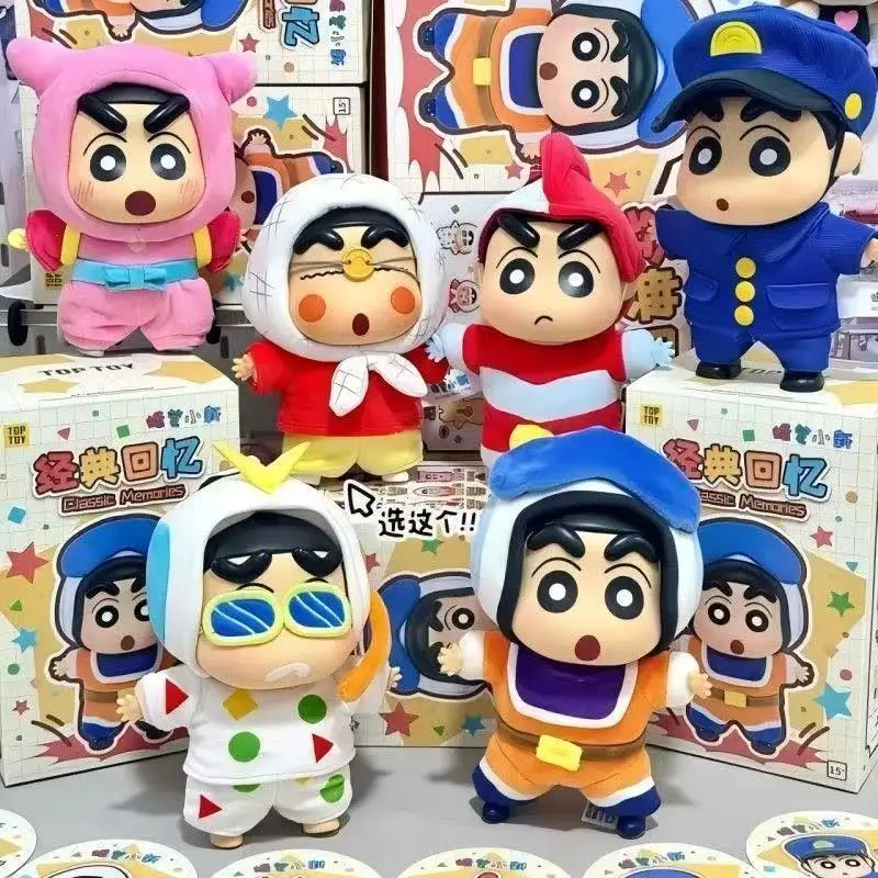 

Crayon Shin-Chan Classic Memories Series Blind Box Anime Figure Vinyl Accessories Trendy Desktop Decoration Toy Festival Gift