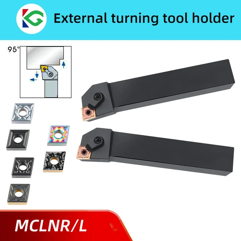 Suporte Externo da Ferramenta Inserções de Carboneto Ferramentas de Corte de Torno Mclnr1616 Mclnr2023 Mclnr2525 Mclnr3232 Cnmg Cnmg12