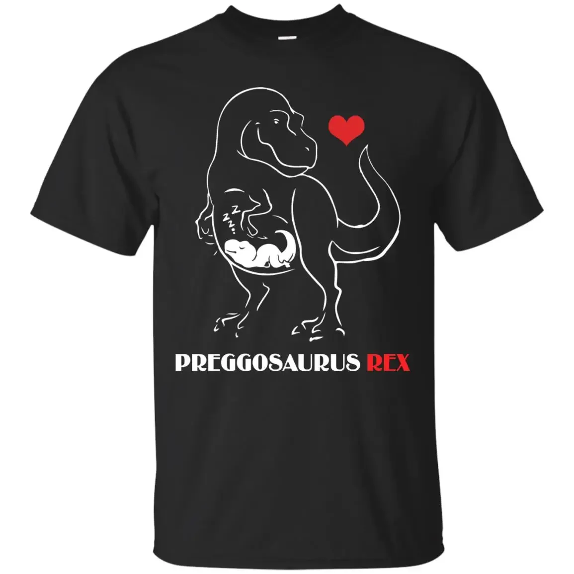 

Preggosaurus Rex Funny Pregnant Dinosaur T-Shirt 100% Cotton O-Neck Summer Short Sleeve Casual Mens T-shirt Size S-3XL