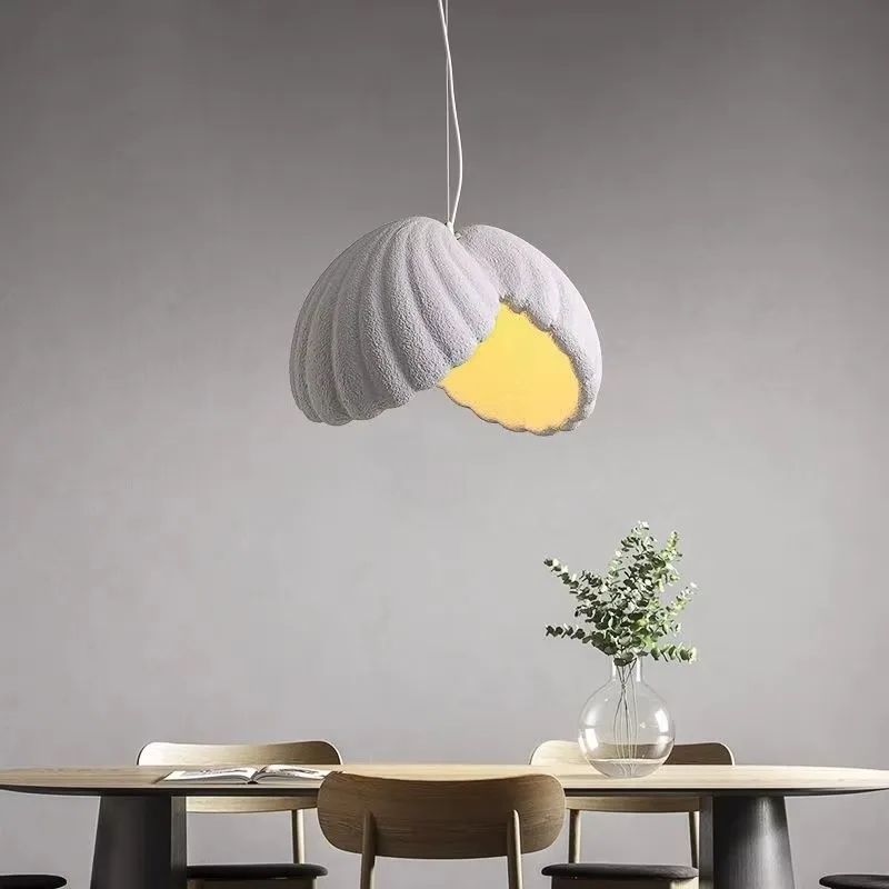Modern High Density Polystyrene LED Pendant Lamp Warm White Light Indoor Hanging Light For Home Restaurant Interior Decor