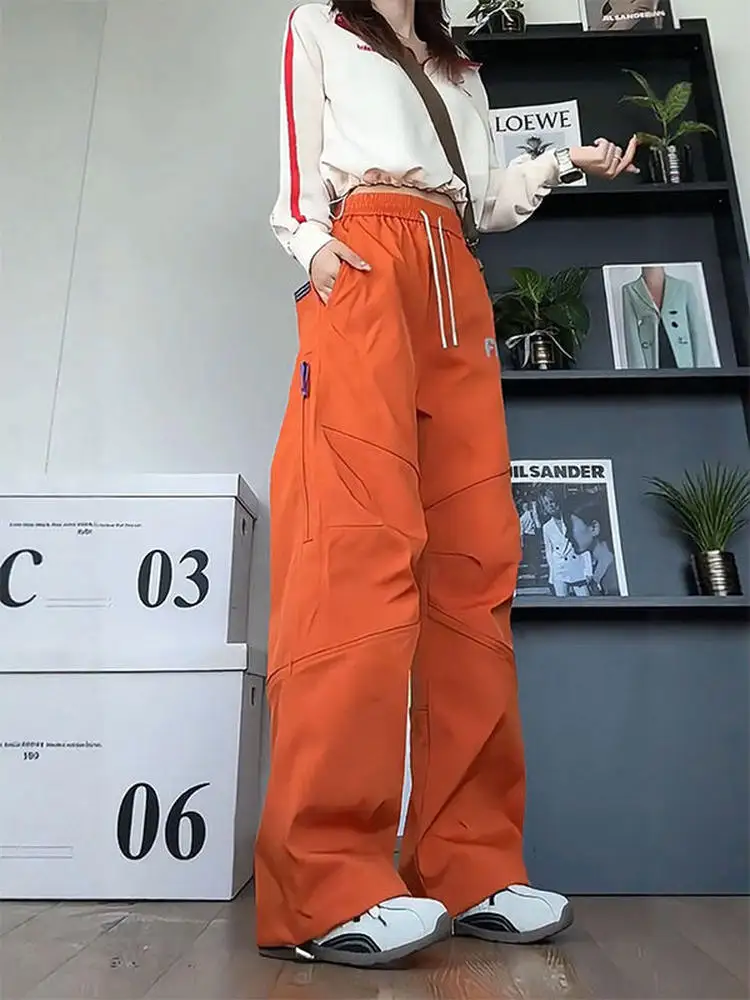 

Orange Dopane Soft ell Fce Outdoor Casual Pants ex Autumn Waterproof Workwear Trousers for Hiking And Climbing