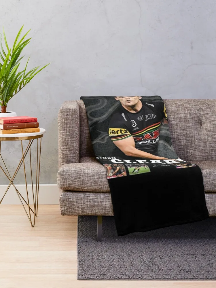 Nathan Cleary - 2021 NRL Premiers Throw Blanket Flannels Blanket Stuffed Blankets Decorative Blanket