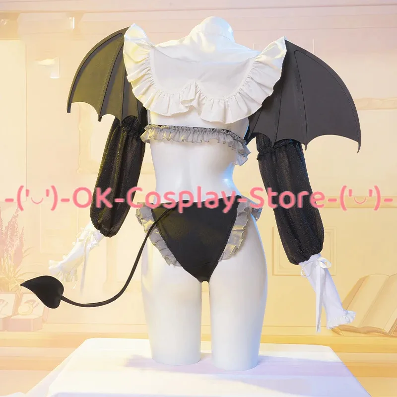 DY20Anime Cosplay Rizu Kyun Cosplay Traje Kuroe Shizuku Biquíni Com Asas Cauda Festa Uniforms25