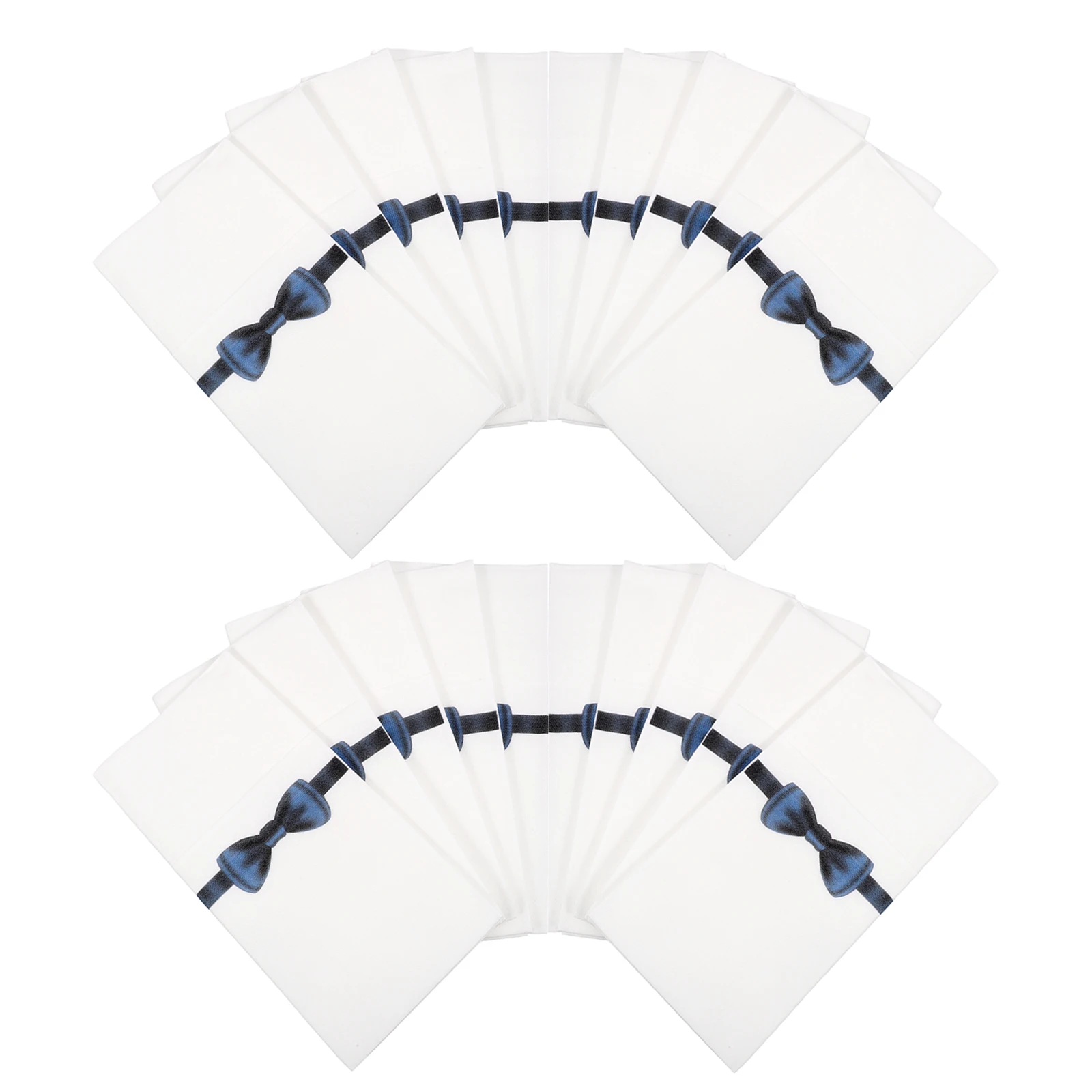 50 قطعة منديل أدوات المائدة ورقة عشاء المناديل الأبيض أدوات المائدة القابل للتصرف التعبئة والتغليف لمطعم فندق جيب المناديل خفيفة الوزن