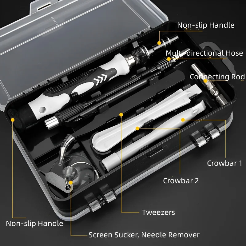 Computer Repair Kit 115 in 1 Magnetic Laptop Screwdriver Kit Precision Screwdriver Set Small Impact Screw Driver Set with Case