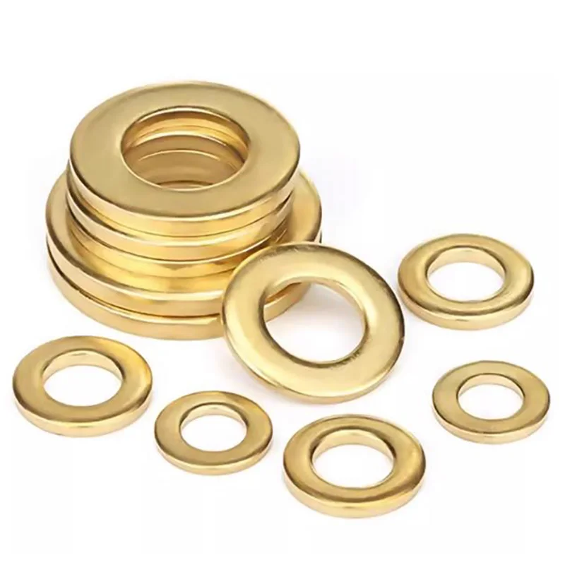 M2 M2.5 M3 M4 M5 M6 M8 M10 M12 M14 M16 M18 M20 M22 M24 Brass Flat Washers Solid