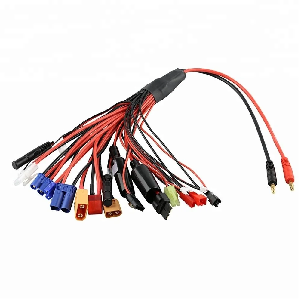 

Многофункциональный радиоуправляемый зарядный кабель 20 в 1, совместимый с балансировочными зарядными устройствами B6AC PL6 PL8 и удаленными моделями