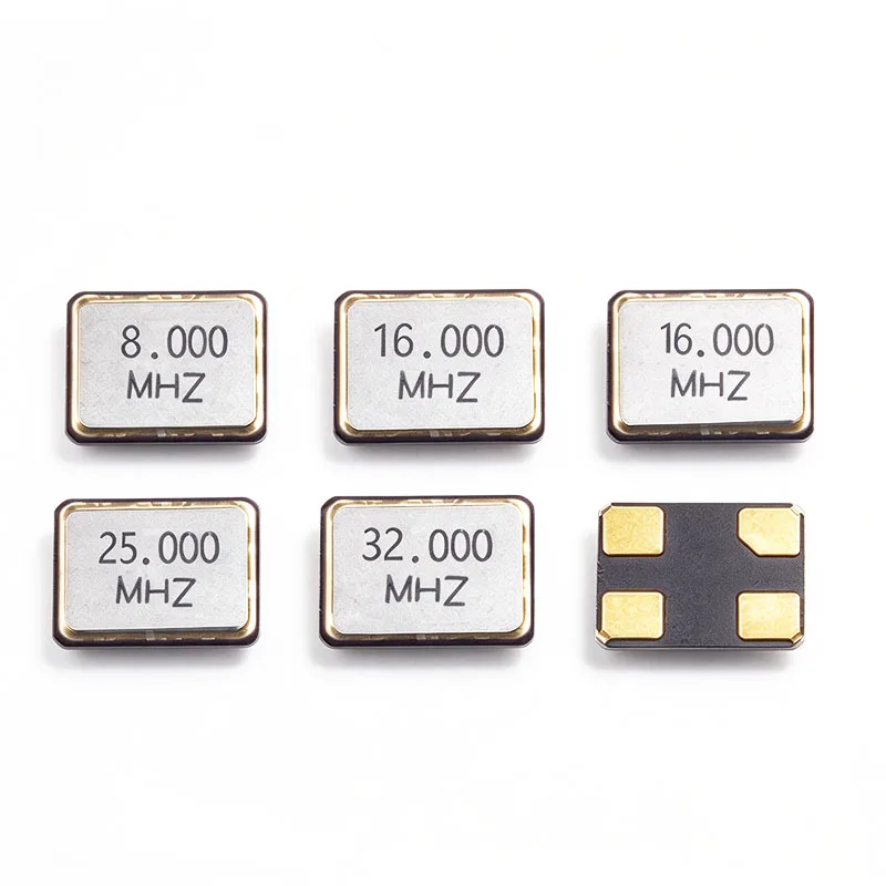 (10PCS-100PCS) SMD 3225 Passive Quartz Crystal Oscillator 3.2*2.5mm 8Mhz 12Mhz 16Mhz 20Mhz 24Mhz 25Mhz 26Mhz 27Mhz 30Mhz 32Mhz