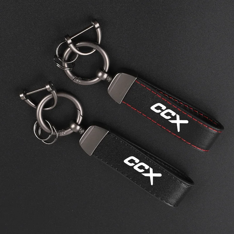 Deluxe couro Keychain com emblema do carro, pingente para Koenigsegg CCX