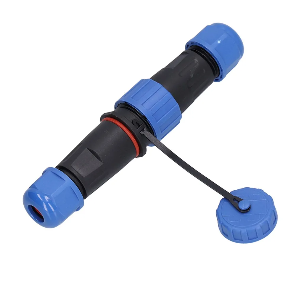 1 Set 4 Pin Aviation Connector 380V 5A IP68 Plug Waterproof PA6 Shell Screw Crimp Connector Electrical Power Device