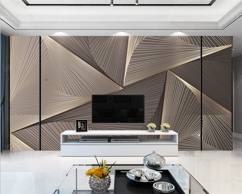 

beibehang Customized new modern retro square space extension bedroom living room decorative painting background wallpaper