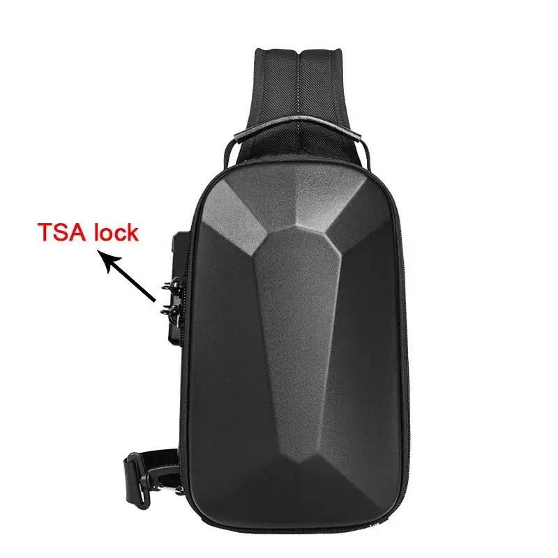 Borsa da petto anticollisione con guscio rigido Borsa a tracolla casual Custodia da trasporto per Steam Deck NS Switch Ipad e altri accessori da gioco