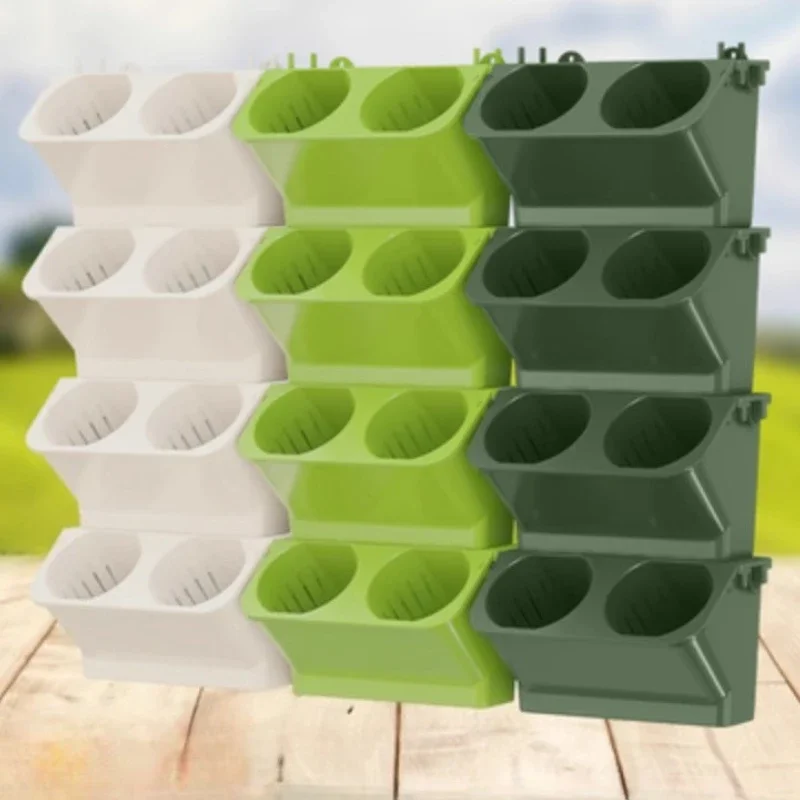 Balcony Plant Wall PP PLASTIC Wall-mounted Flowerpot Shopping Mall Wall Greening Decoration Multilayer Green Plant Flowerpots