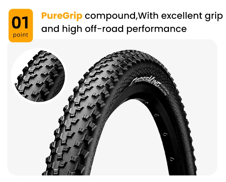 Continental Cross King 27,5/29 MTB faltbarer Reifen 180TPI Mountainbike ShieldWall System Klappreifen Tubeless Ready – Detail 6
