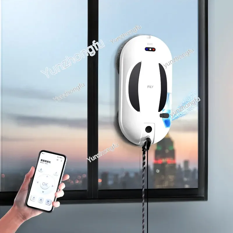 Dropship Ultra Thin Vacuum Automatic Cleaning Window Cleaner Robot with Water Tank