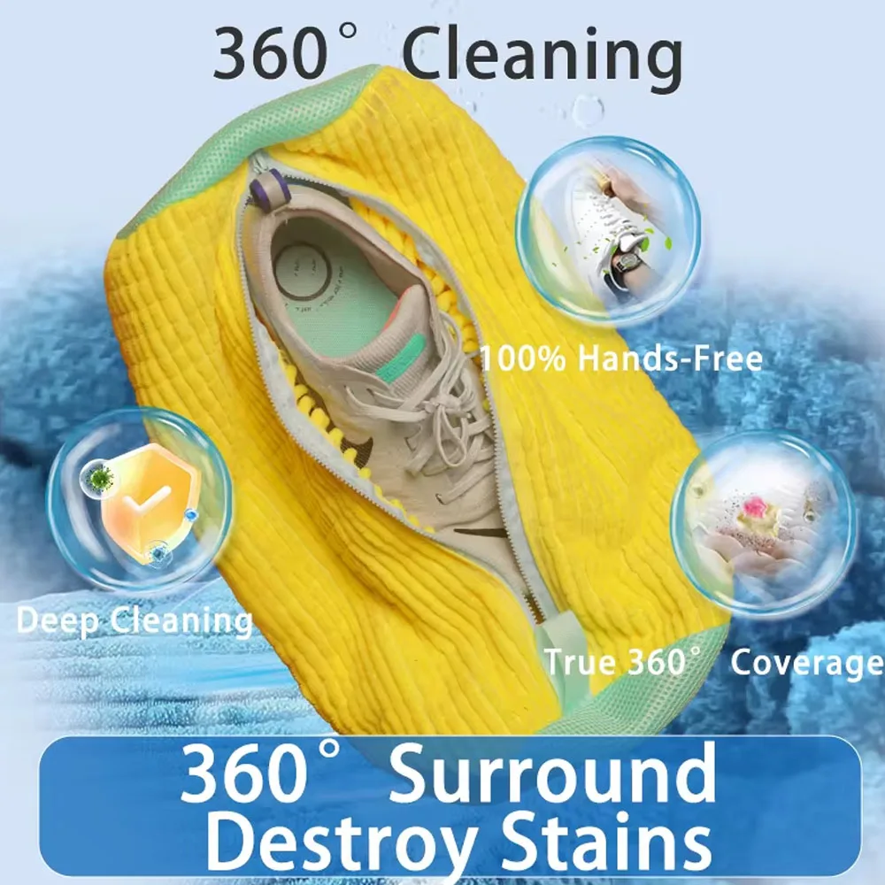 Bolsas para la colada Bolsa para lavadora de zapatos con cremallera Bolsa para la colada Bolsa para zapatos para personas perezosas Perfecto para zapatillas de deporte y zapatos casuales
