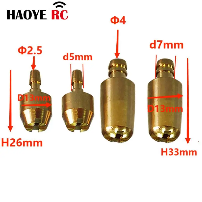 Haoye 2Pc Copper Fuel Tank Clunks Oil Hammer RC Airplane Gasoline Nitro Fuel Clunk Filter RC Turbojet Fuel Oil Tank Accessories