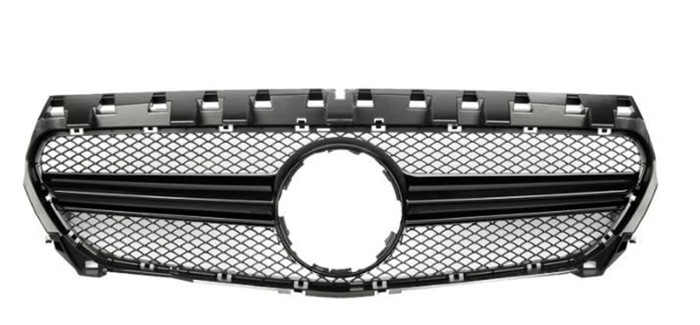 AMG Style Front Grill Grille For Mercedes-Benz CLA Class W117 C117 2013-2016 CLA180 CLA200 CLA250 Black Upper Bumper Hood Mesh