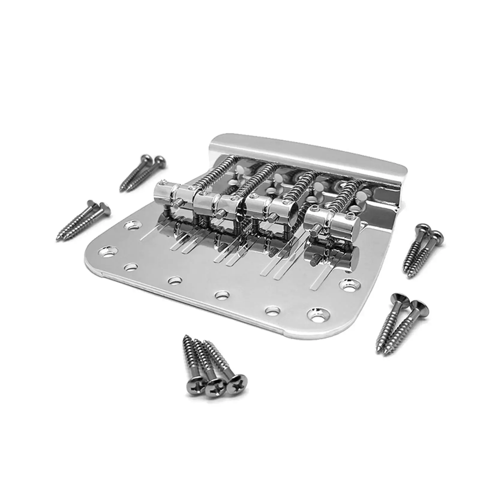 Precision 4 String Bass Bridge Metal Spare Part for Bass Guitar Accessories and Electric Guitar Component Upgrade