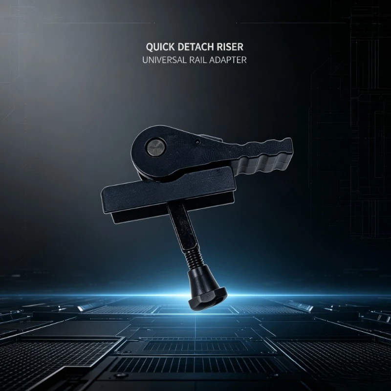 1. Picatinny Rail Riser Base Connector, Quick Detach Buckle Component for Hobby Model Hand‑make Decoration