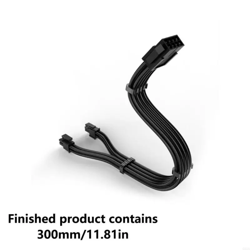 CPU 8P كابل تمديد الطاقة 8pin إلى الذكور ATX12V محول الأكمام الحبل 066A