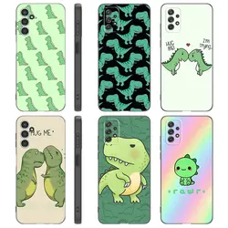 Cute Dinosaur Phone Case For Samsung A13 A22 A24 A32 A71 4G A33 A34 A35 A52 A53 A54 A55 A73 5G A12 A14 A23 A31 A50 A51 A72