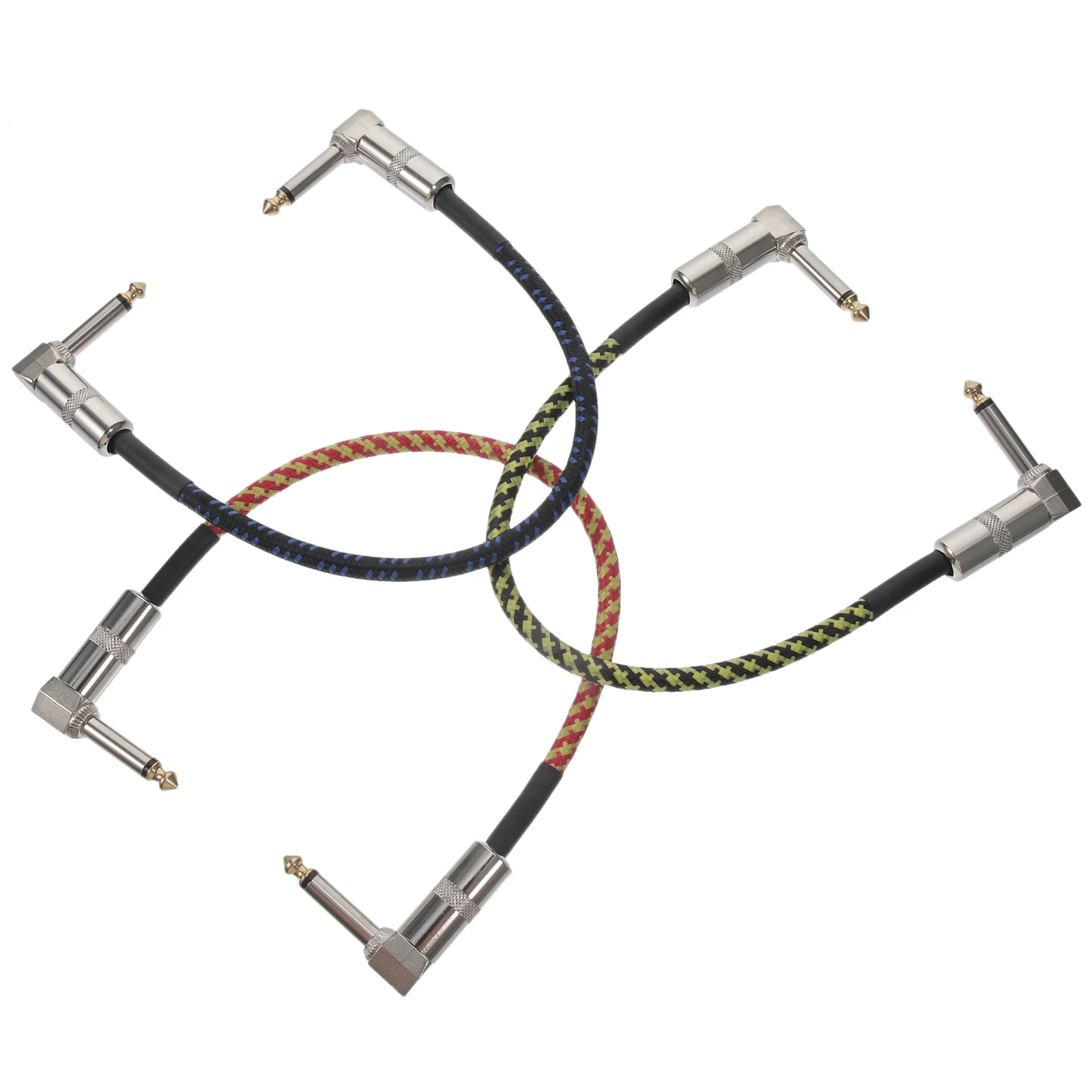 

3 Pcs Guitar Effect Cable Patch Cables Electric Effects Meter Instrument Pu Bass Pedal