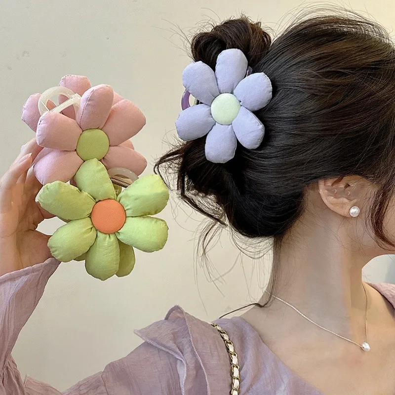 new-super-fairy-flower-hairpin-female-back-head-temperament-disc-hair-advanced-sense-shark-clip