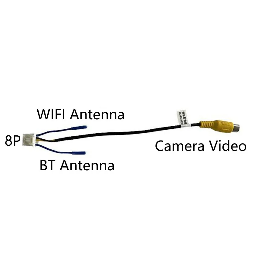 راديو سيارة أندرويد عام مشغل وسائط متعددة ستيريو ، كاميرا 10P ريفرز ، كابل فيديو ، واي فاي ، هوائي بلوتوث ، وحدة رئيسية ، ملاحة راديو سيارة