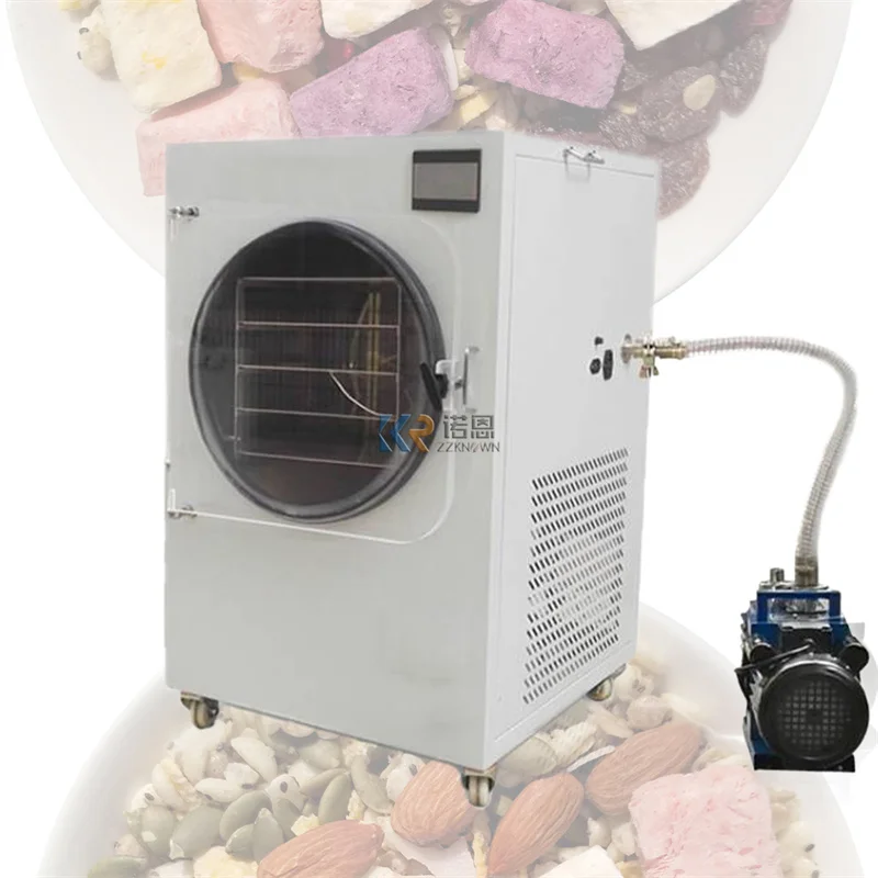 6-8kg Vacuum Freeze Drying Dried Machines Fruit Food Mini Vegetables Freezer Dryer For Sale