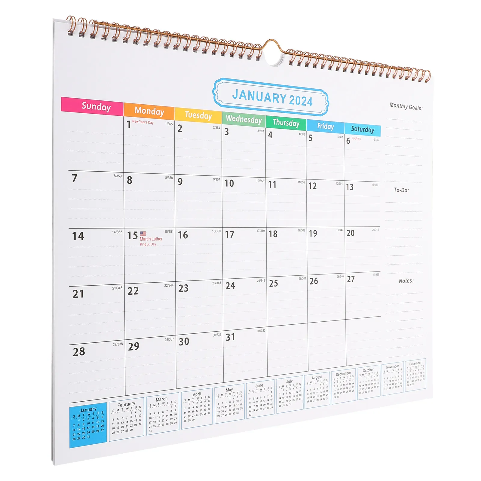 

18pcs 2023-2024 Wall Monthly Hanging Calendar For Home Office Daily Use Appointment Calendar Room Decor Family Holiday Planner