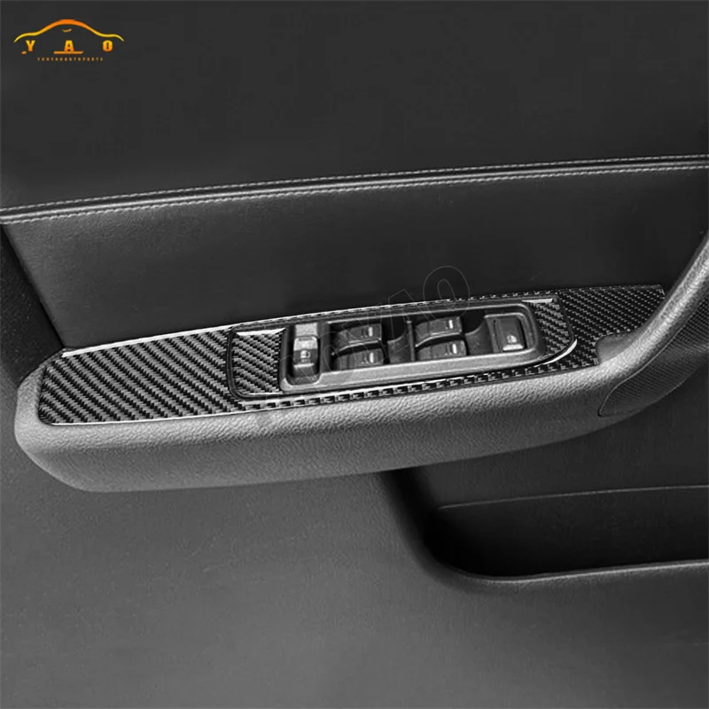 ألياف الكربون ل هامر H3 2006 2007 2008 2009 2010 نافذة السيارة رفع لوحة التحكم اكسسوارات الديكور الداخلي للسيارة