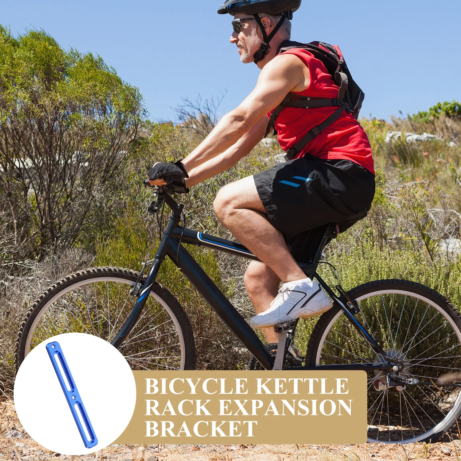 

Bike Bottle Cage Extender Adjustable Hole Position Multifunctional Conversion Seat for Road Mountain Bikes Extend Bracket