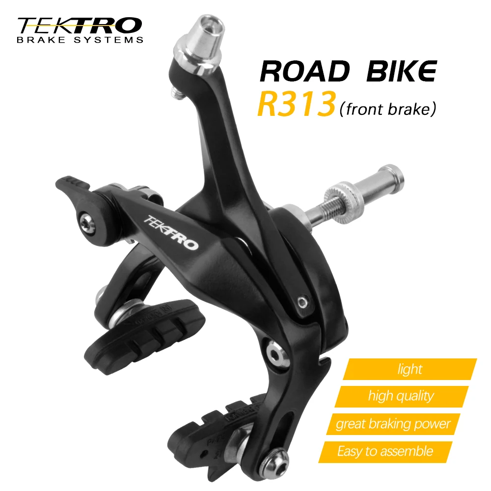 Tektro R313 Road Bike Rim Brakes Speed Bicycle Rim Brake Calipers 39-52mm for up to 28C 25C 23C Tire for Shimano 105 Giant Bike