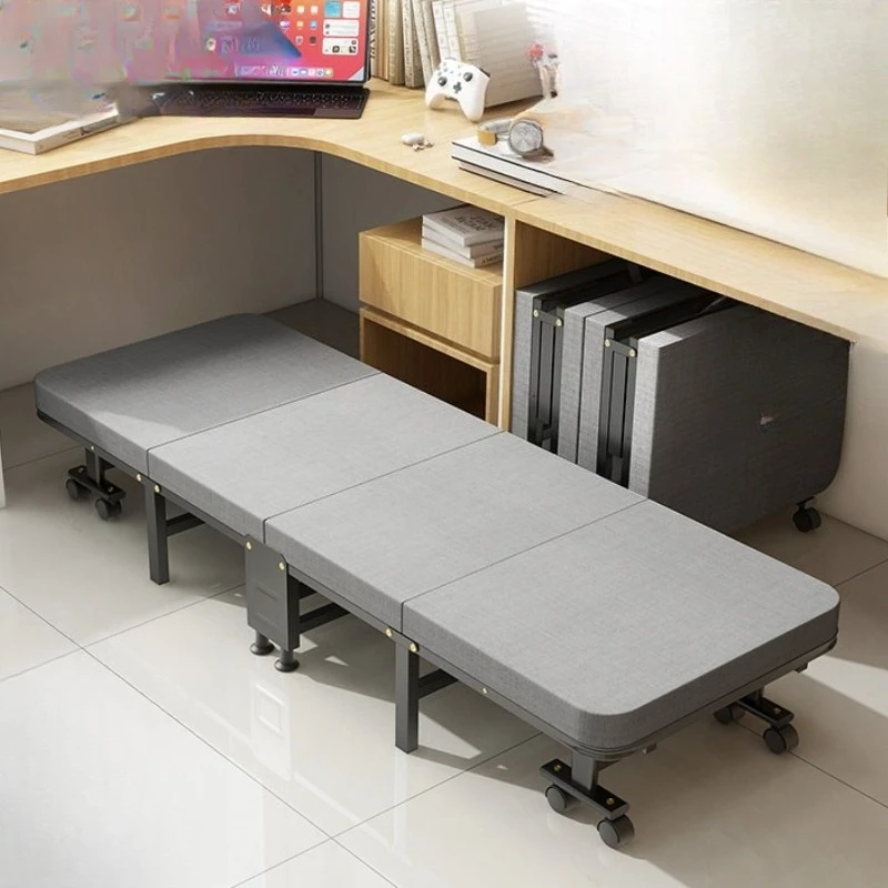 single Office folding bed lunch break home portable recliner bed simple camp Comfortable cama abatible pared bedroom furniture