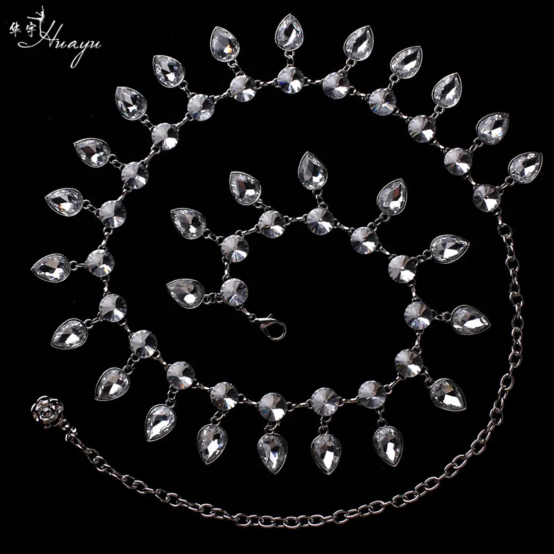 

1pcs/lot woman belly dancing crystal rhinestone waistchain female fashion dancing decoration