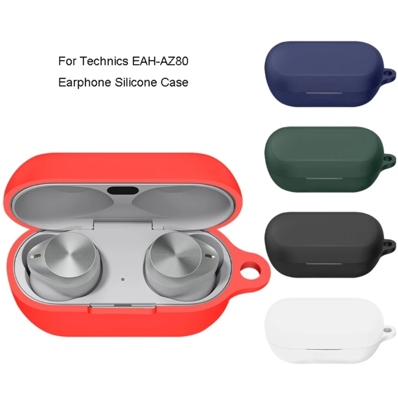 Suitable for Technics EAH-AZ80 Shockproof Case Headset Sleeve Impact-resistant Housing Anti-dust Washable Silicone Cover