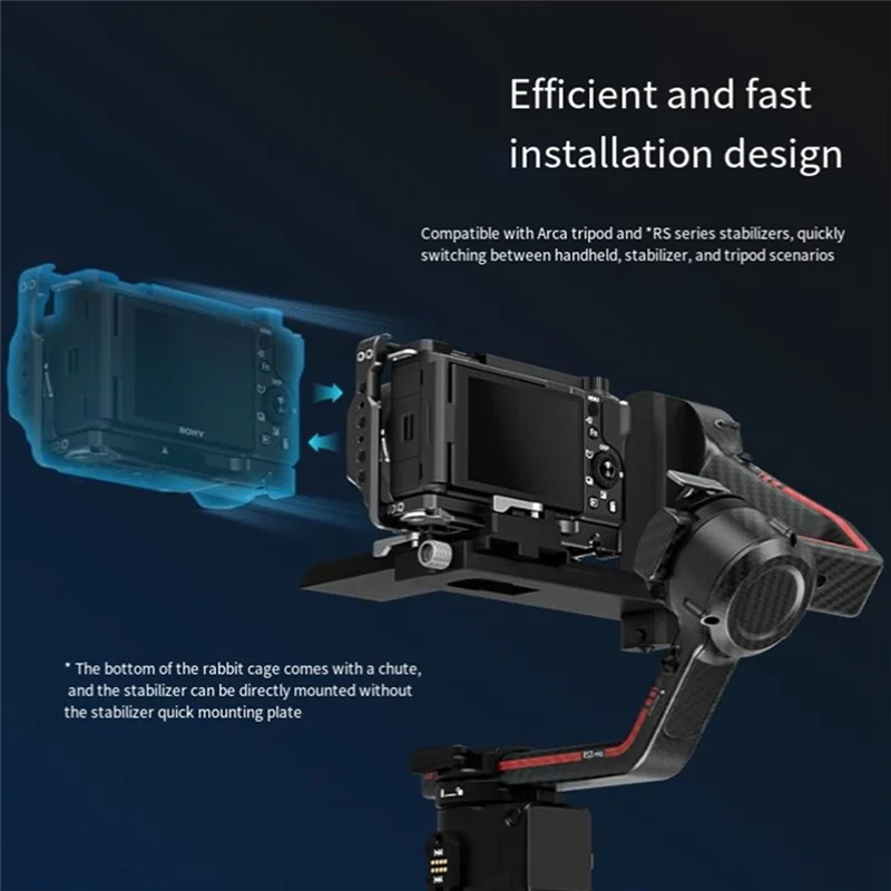 A37T-Camera Cage For Sony ZV-E10Ⅱ Second Generation Camera Cage Micro-Single Vlog Shooting Live Expansion Camera Cage