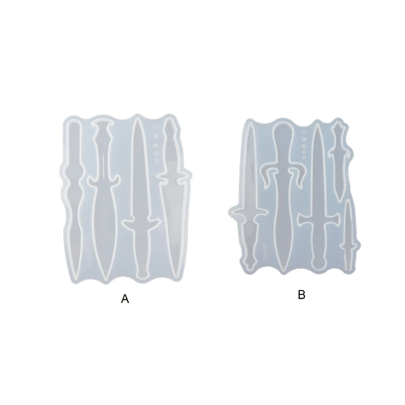 Kılıç Şekli Silikon Tatlı Kalıpları Fondan Kalıp Şeker Kalıpları Çikolata Kalıp Pasta Pan Bakeware Pişirme Kek için Damla