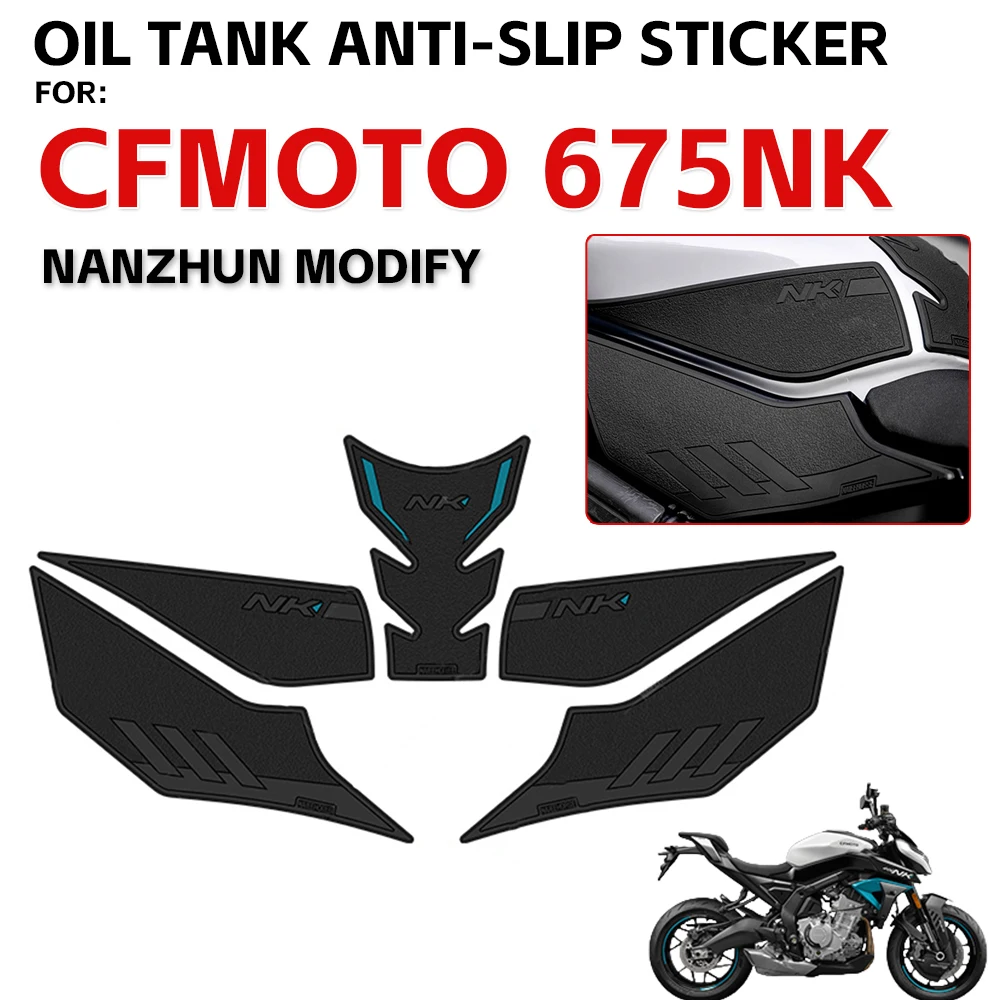 

For CFMOTO 675NK 675 NK CF Moto NK 675Motorcycle Anti-scratch Rubber Oil Tank Protection Sticker Decals Tank Pad Side Protection