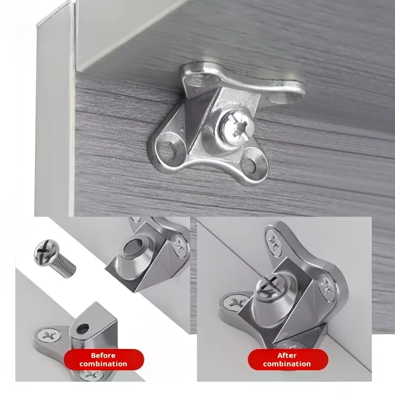 6 Sets of Zinc Alloy Butterfly Angle Bracket, Removable Angle Bracket, with Screw - Support Connectors for Furniture,