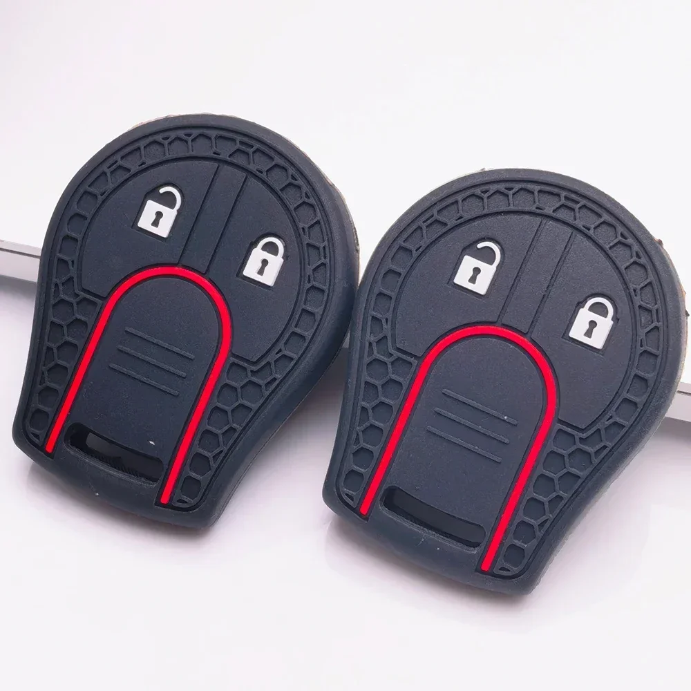 For Nissan Cabstar F24 Micra K12 Navara D40 Note E11 NV200 M20 Pathfinder R51 Qashqai J10 Textured Key Cover Full Coverage