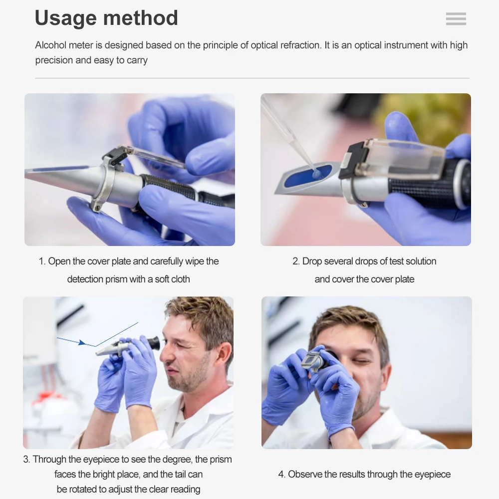 Refractómetro anticongelante para vehículo, glicol, vidrio, agua, batería, punto de congelación de fluido, ATC, Detector de concentración de urea para coche
