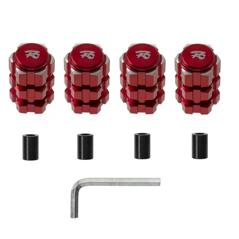 4Pcs 17mm Hex Adapter Nuts Splined Wheel Hubs 10mm Extension Combiner for Traxxas 1/10 MAXX RC Car Parts,Red