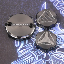 For Ducati Streetfighter V4 /(S) 2019-2022 2020 2011 Motorcycle Front Brake Clutch & Rear Brake Fluid Reservoir Cover Cap