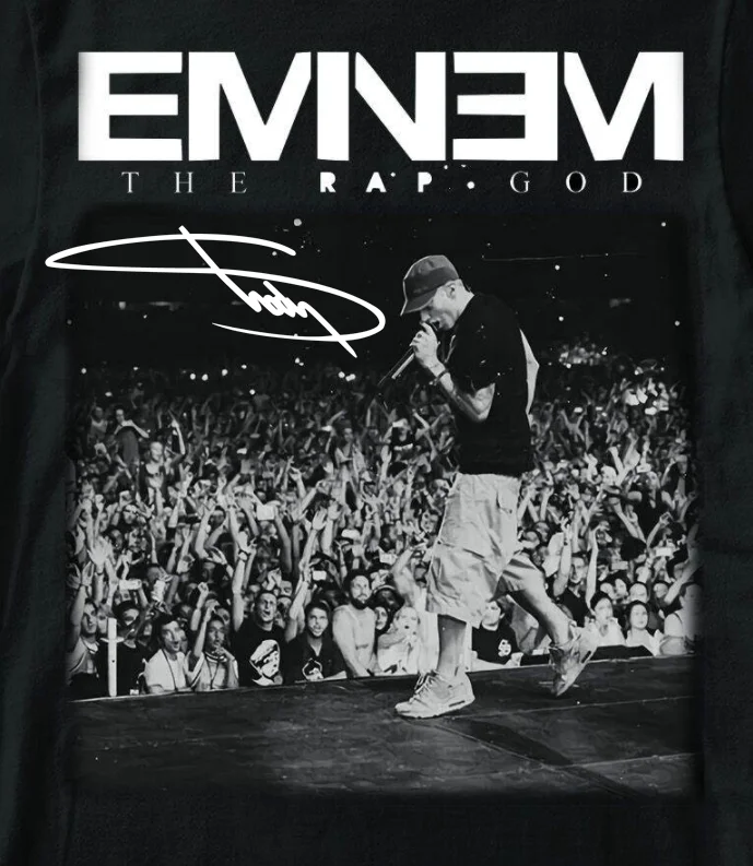 

Vintage Eminem The Rap God Cotton Black All Size Unisex Classic Shirt