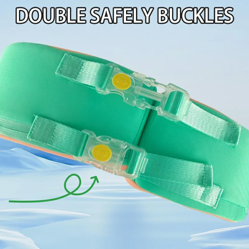 Anello galleggiante per piscina non gonfiabile per bambini con fibbie di sicurezza Aiuto per il nuoto infantile per bambini di età compresa tra 3 e 36 mesi