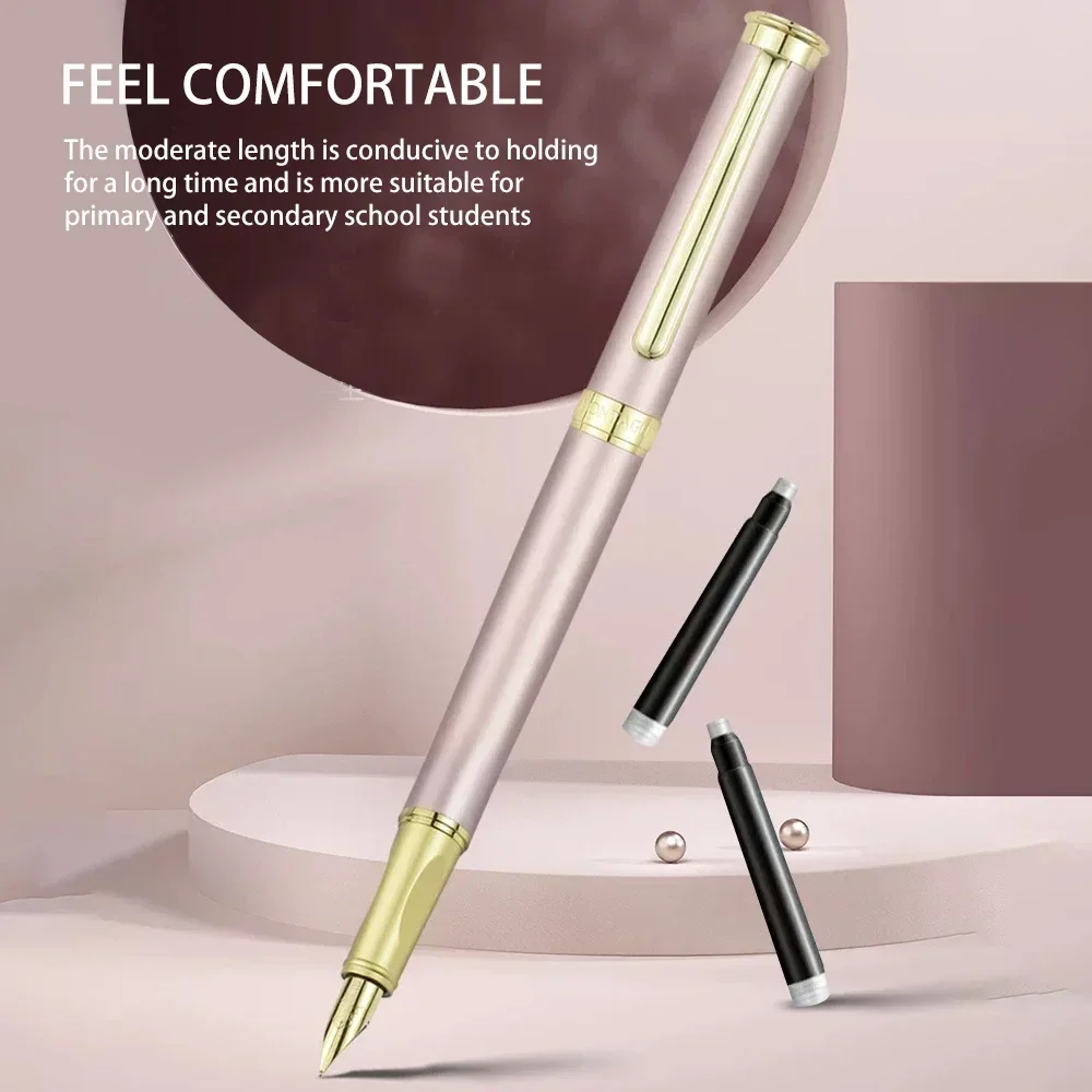 New Montagut 920 Metal Fountain pen Minimally designed Primary school students' dedicated ink pens EF nib Positive posture pen