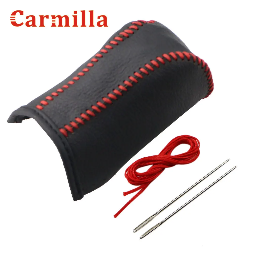 Carmilla Leather AT Gear Shift Cover Fit for Toyota Corolla Rav4 Rav 4 2014 - 2019 Accessories Shift Knob Protection Cover